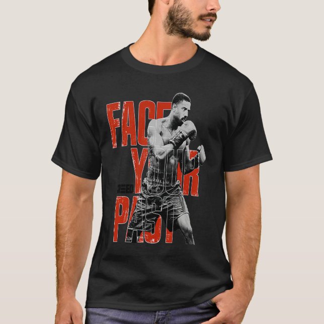 T-shirt Adonis Creed Face Your Past red typography (Devant)