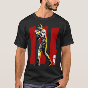 T-shirt Adonis Cret pose sur la brosse tracée III rouge