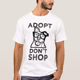 T-shirt Adopt ne font pas des emplettes la chemise des