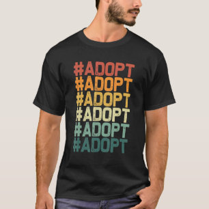 T-shirt Adopter Graphic Chien Chat Animal Adoption Secourt