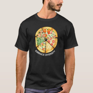 T-shirt Adopter la diversité Délicieux tranches de pizza J