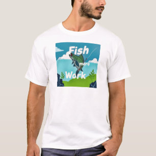 T-shirt Adopter la pêche plutôt que la routine quotidienne