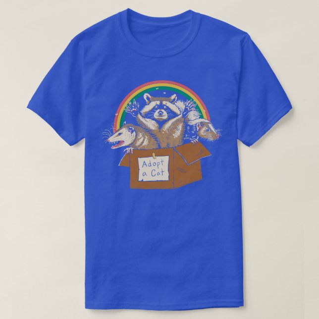 T-shirt Adopter les chats interdits (Design devant)