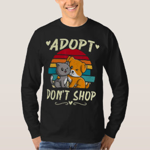 T-shirt Adopter Ne pas Acheter Animaux Chien Chat Adoption