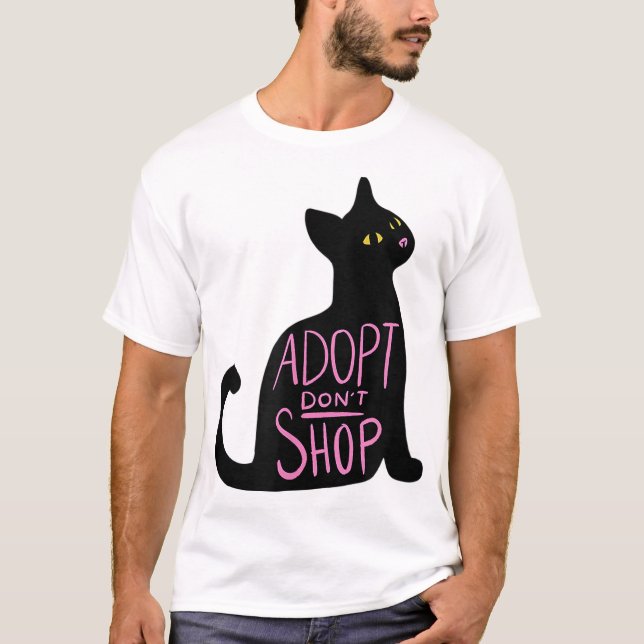 T-shirt adopter ne pas acheter Katze (Devant)