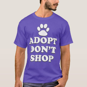 T-shirt Adopter Ne pas Acheter Les Droits Des Animaux Seco