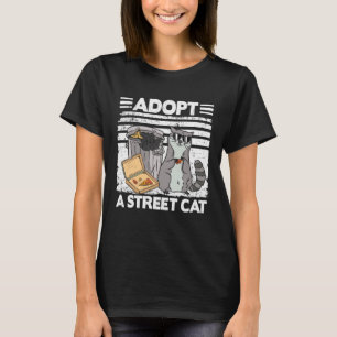 T-shirt Adopter un chat de rue Trash Garbage Panda Pizza R