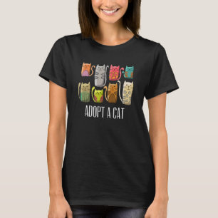 T-shirt Adopter un chat de sauvetage Ca Adoption de chat