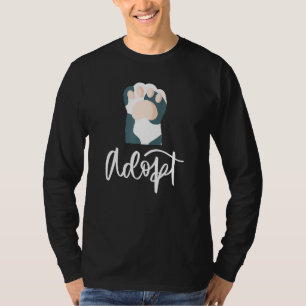 T-shirt Adopter un Empreinte de patte branché Chat Chien A