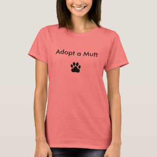 T-shirt Adopter un Mutt avec Customise Paw