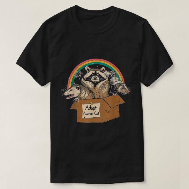 T-shirt Adopter Une Chemise De Feu Rue Chemise De Fil Drôl (Design devant)