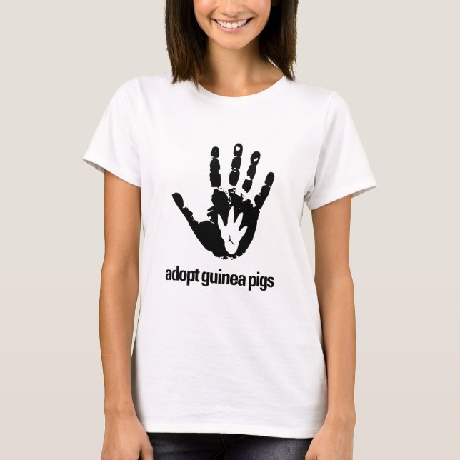 T-shirt Adoptez les cobayes - cobaye aujourd'hui (Devant)