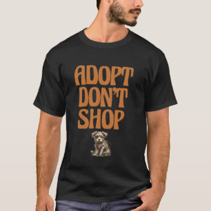 T-shirt Adoptez Ne pas Acheter Animal Rescue Lover Pet Res