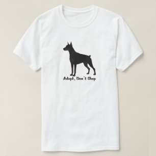 T-shirt Adoptez, ne pas faire de shopping   Secourir la dé