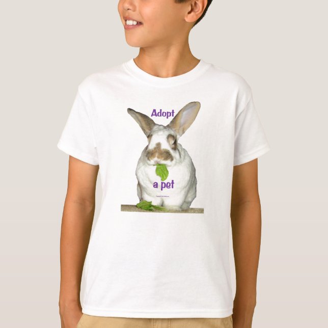 T-shirt Adoptez un animal familier (Devant)