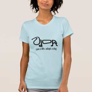 T-shirt adoptez un chien
