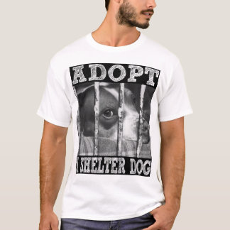 T-shirt ADOPTEZ un chien d'abri