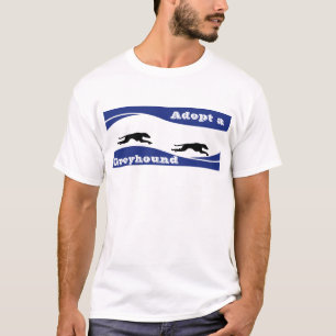 T-shirt Adoptez un chien de lévrier