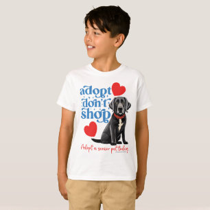 T-shirt Adoptez un chien senior !