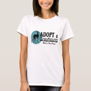 T-shirt Adoptez un logo de chien de lévrier