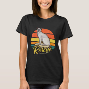 T-shirt Adoption de chat Vintage Sunset Rescue