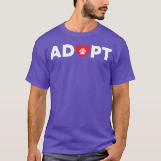T-shirt Adoption de sauvetage animal drôle