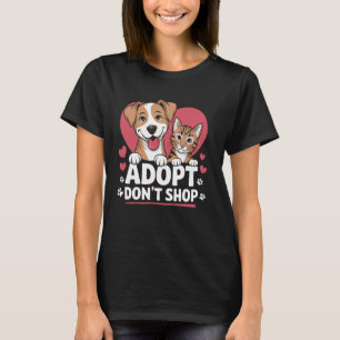 T-shirt Adoption de sauvetage animal pour les sauveteurs d