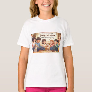 T-Shirt-Adoption T-Shirt - "Donner à un animal de