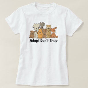 T-Shirt Adoptions au lieu d'Achats pour Sauver les