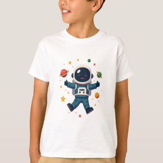 T-shirt Adorable astronaute dans l'espace