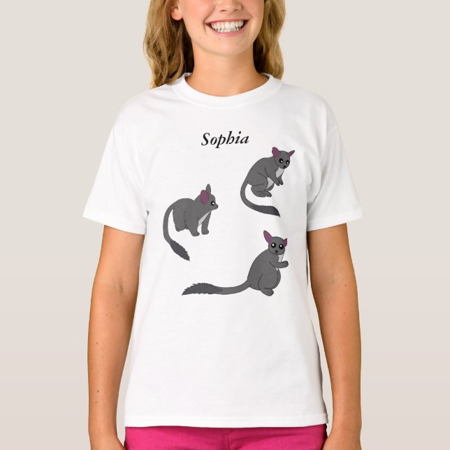 T-shirt Adorable Bushbabies Illustration  (Devant)