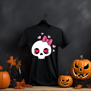 T-shirt Adorable crâne de cabot rose