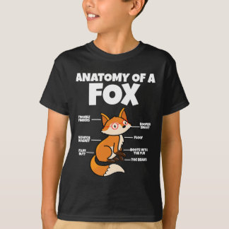 T-shirt Adorable Fennec Fox I Fox Lover I Anatomie D'Un Re