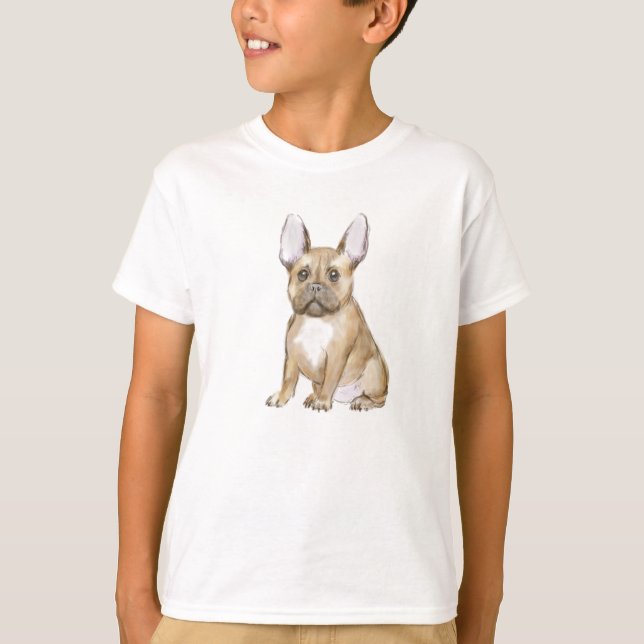 T-shirt Adorable french bulldog puppy (Devant)