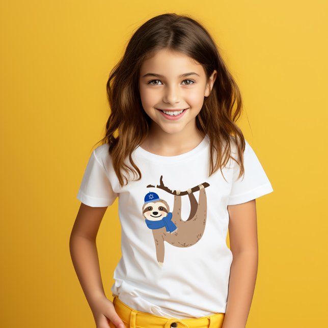 T-shirt Adorable Hanoukka Sloth (Créateur téléchargé)
