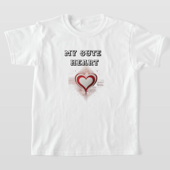 T-shirt Adorable Heart Kids T-Shirt:Spread Love Everywhere (Poser)