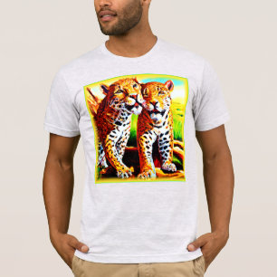 T-shirt Adorable Jaguar Cubs dans la Jungle. Commandez dès