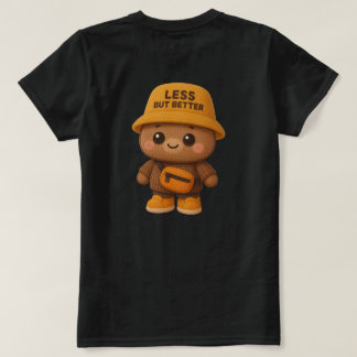 T-shirt Adorable "Less But Better" Bear Tee