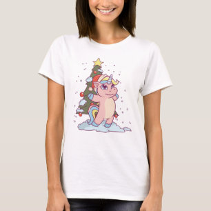 T-shirt adorable licorne de Noël