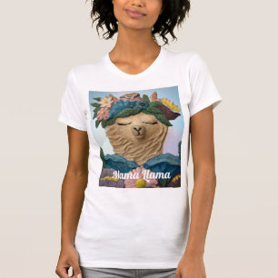 T-shirt Adorable Mama Llama peinture sur un Tee