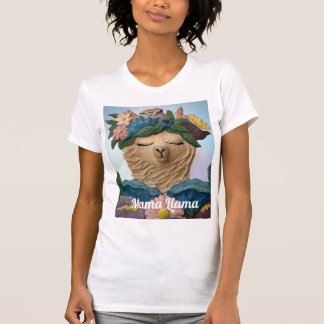 T-shirt Adorable Mama Llama peinture sur un Tee