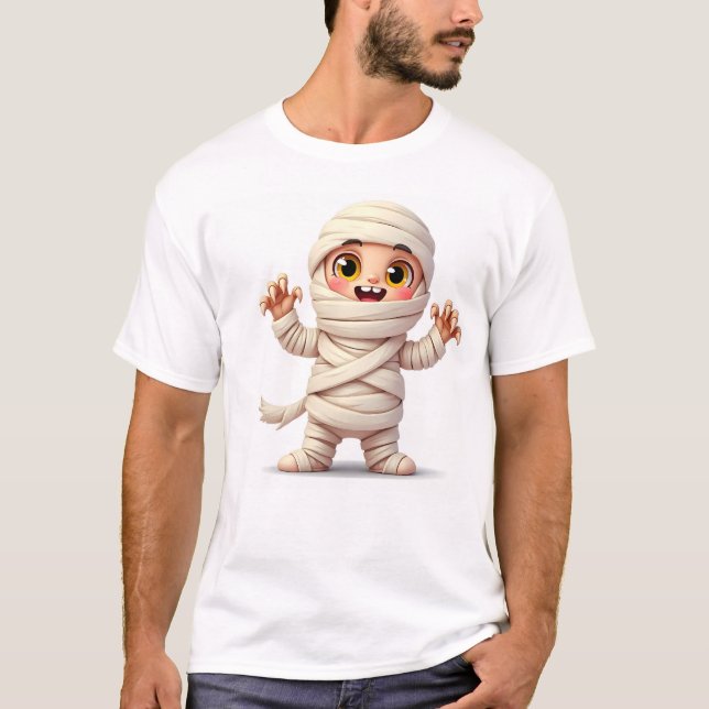 T-shirt Adorable maman caricature pour Halloween (Devant)