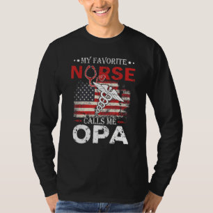 T-shirt Adorable Mon Infirmière Préférée M'Appelle Opa Ste