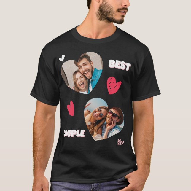 T-shirt adorable petit ami de la Saint Valentin (Devant)