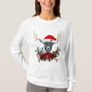 T-shirt Adorable Pygmy bébé chèvre de Noël