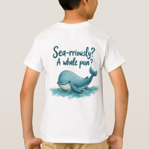 T-shirt Adorable "Sea-Rriely ? Un jeu de baleines ?" Conce