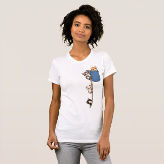 T-shirt Adorables Chatons Grimpant une Corde – Amoureux de