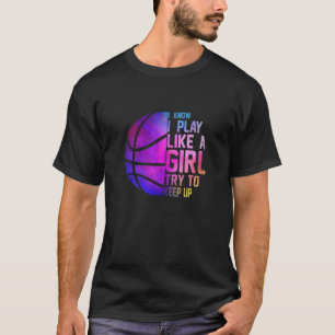T-shirt Ados Colorées Femmes Je Sais Que Je Joue Comme Une