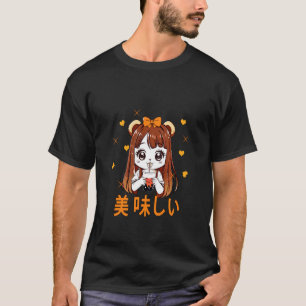 T-shirt Ados Teens Panda Anime Japonais Kawaii Boba Thé Co