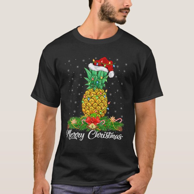 T-shirt Adulte aux fruits d'ananas correspondant Ananas au (Devant)